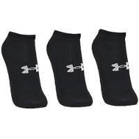 Kit Meia Under Armour Invisível Cotton No Show 3 Pares - Preto - 1