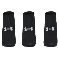 Kit Meia Under Armour Invisível Cotton No Show 3 Pares - Preto - 3