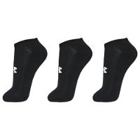 Kit Meia Under Armour Invisível Cotton No Show 3 Pares - Preto