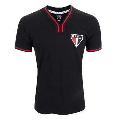 Camisa São Paulo Vintage RetrôMania Masculina - Preto