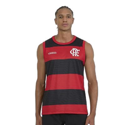 Regata Flamengo Presença Masculina - Preto e Vermelho
