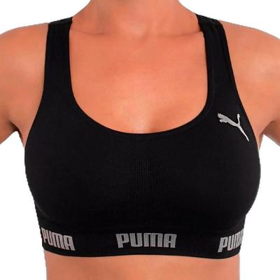 Top Puma Sem Costura Feminino - Preto