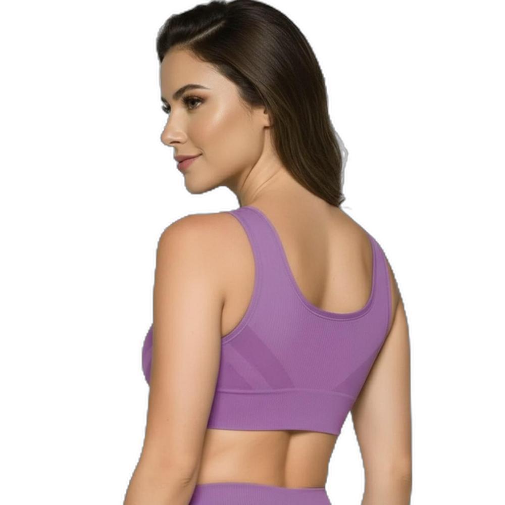 Top Selene Sem Costura Feminino - Lilás - 2