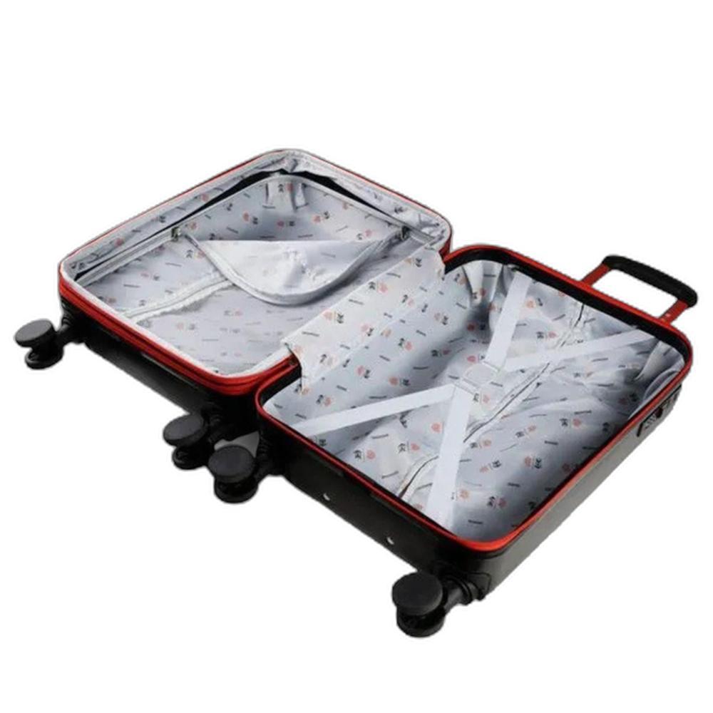 Mala de Bordo Bagaggio Flamengo CRF 20 Polegadas - Preto e Vermelho - 6