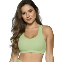 Top Selene Sem Costura Feminino - Verde - 1