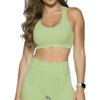 Top Selene Sem Costura Feminino - Verde - 2