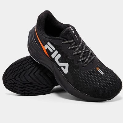 Tênis Fila Comet 2 Masculino - Preto e Laranja