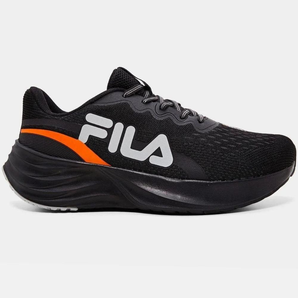 Tênis Fila Comet 2 Masculino - Preto e Laranja - 2