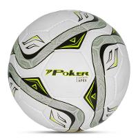 Bola de Futebol Society Semi-Profissional Poker Apex 32 Gomos - Cinza e Verde - 1