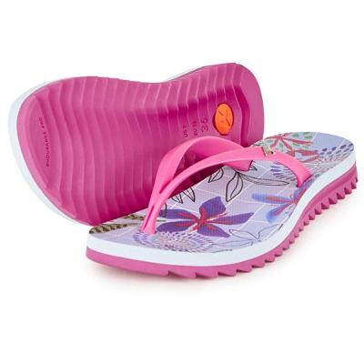 Chinelo Kenner Ibiza Jardim Feminino - Roxo e Rosa