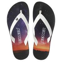 Chinelo Kenner Summer Galaxy Masculino - Preto e Branco - 2
