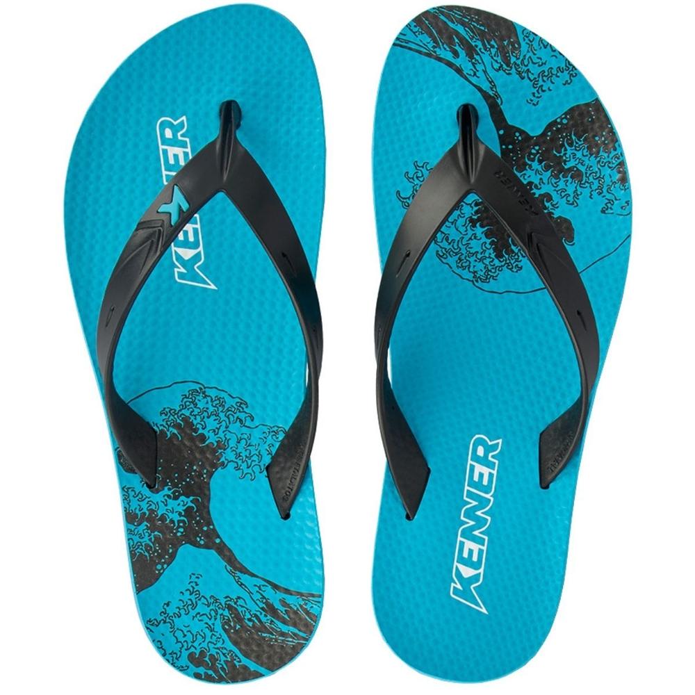 Chinelo Kenner Summer Tsunami Masculino - Preto e Azul - 1