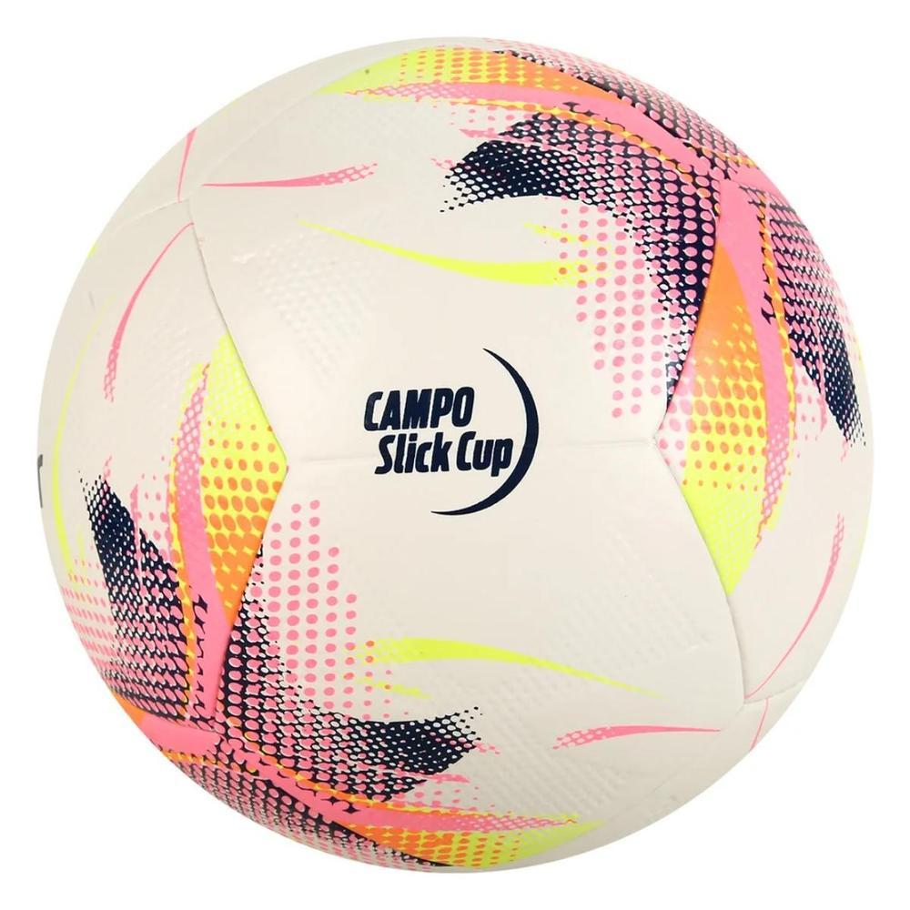 Bola Futebol Campo Topper Slick Cup - Branco e Rosa - 2