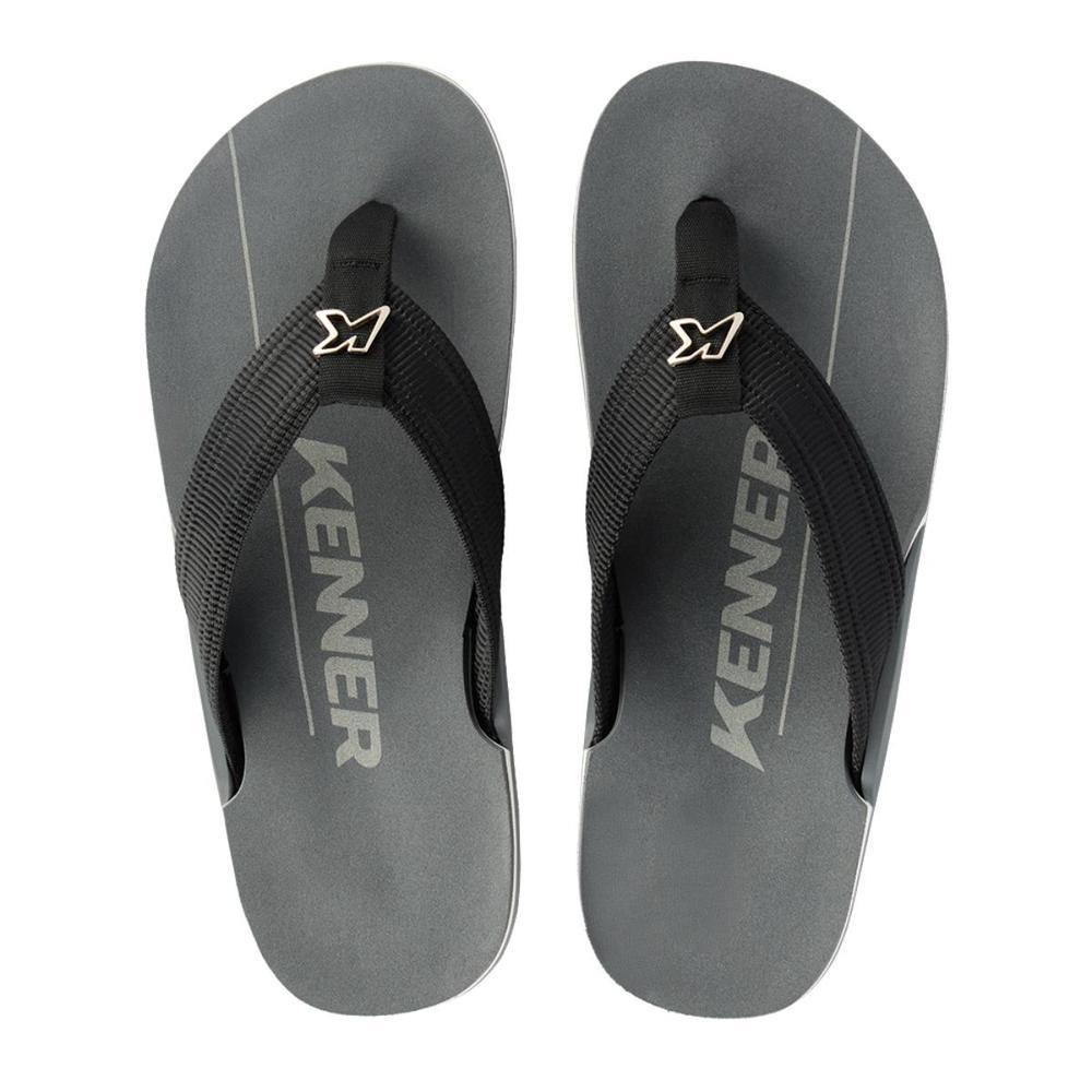Chinelo Kenner Nk6 Pro Masculino - Preto e Cinza - 3