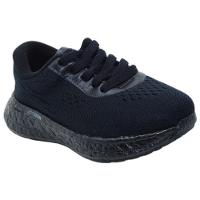 Tênis Esportivo Molekinha Infantil Menina - Preto - 1