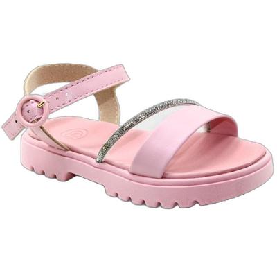 Papete Infantil Molekinha Tira Brilho Strass Menina - Rosa Claro