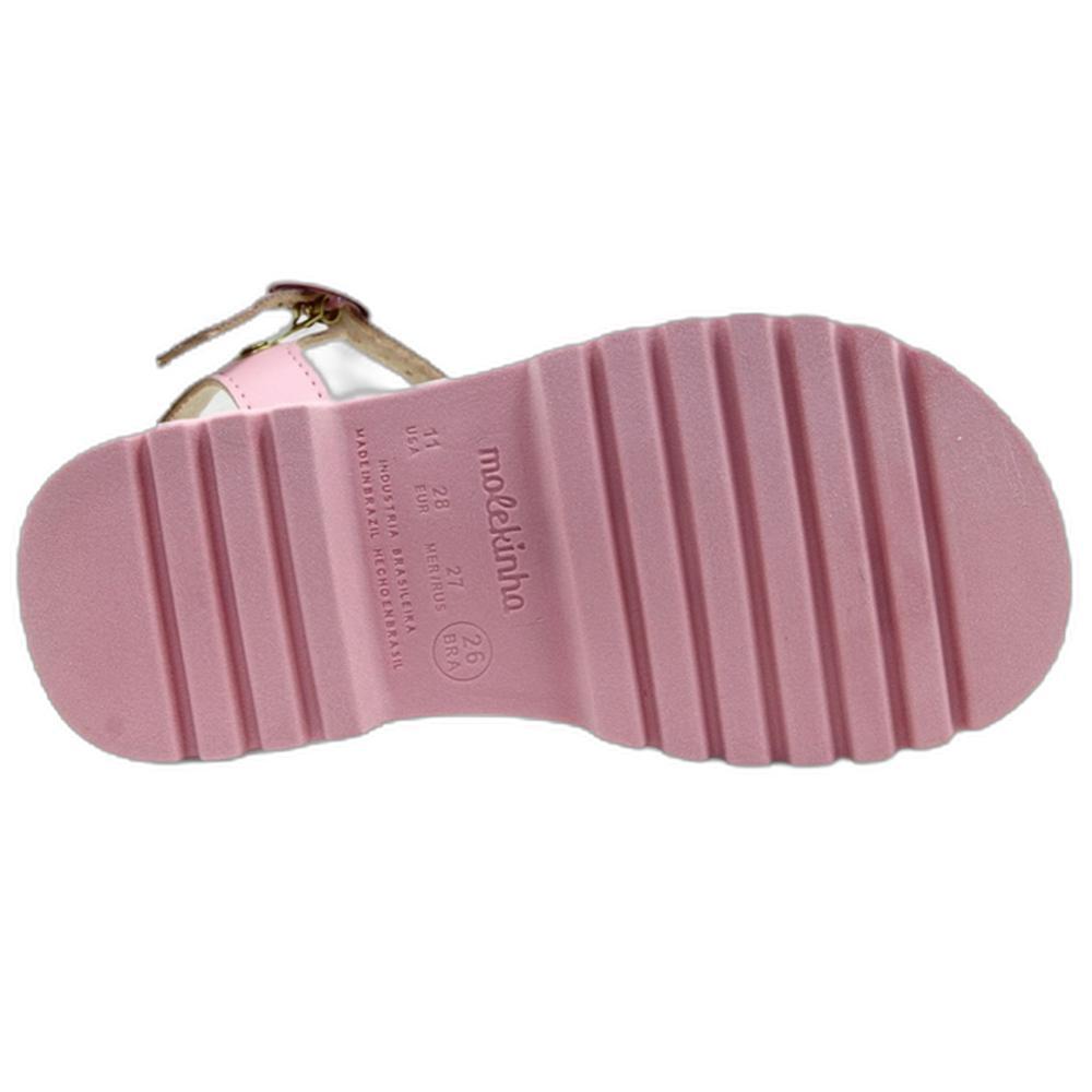 Papete Infantil Molekinha Tira Brilho Strass Menina - Rosa Claro - 5