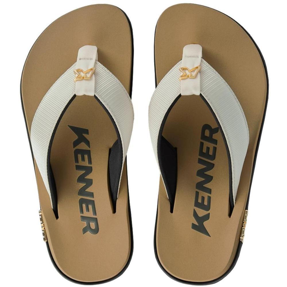 Sandália Kenner Kivah Masculina - Bege e Preto - 2
