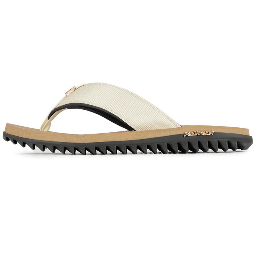 Sandália Kenner Kivah Masculina - Bege e Preto - 3