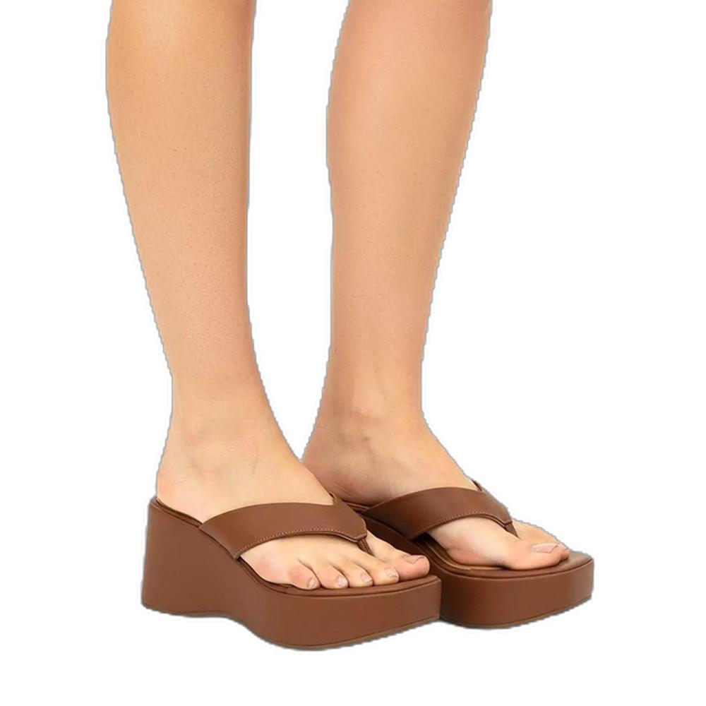 Tamanco Vizzano Plataforma Feminino - Marrom - 6