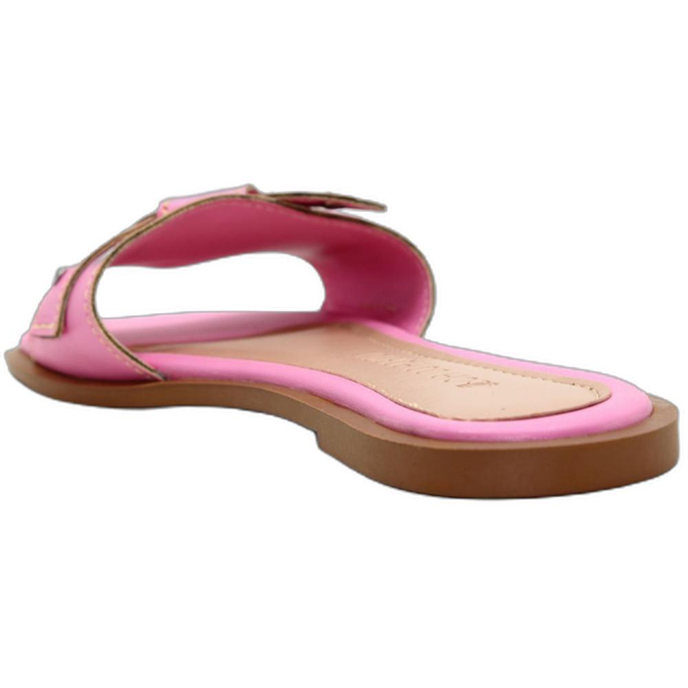 Rasteira Cia do Porto Nó Strass Feminina - Rosa - 4