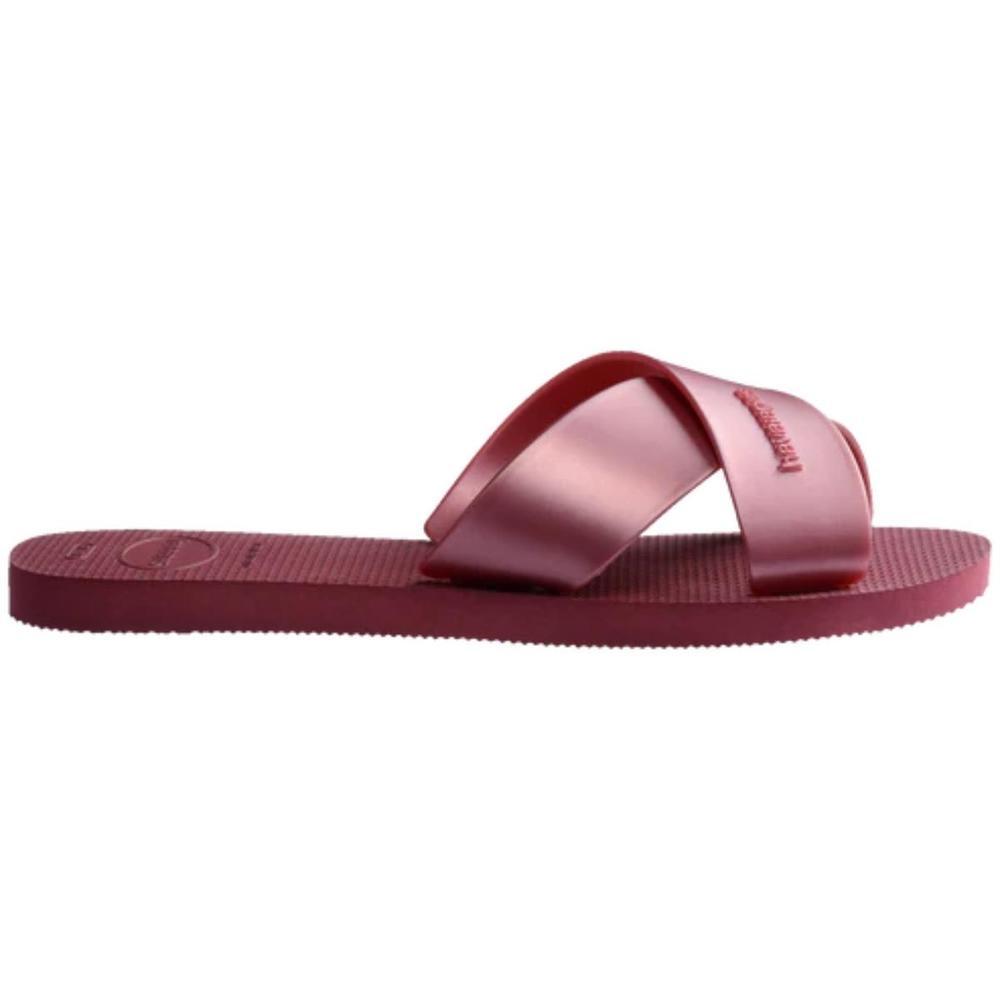 Rasteira Havaianas Aqua Metálica Feminina - Bordô - 3