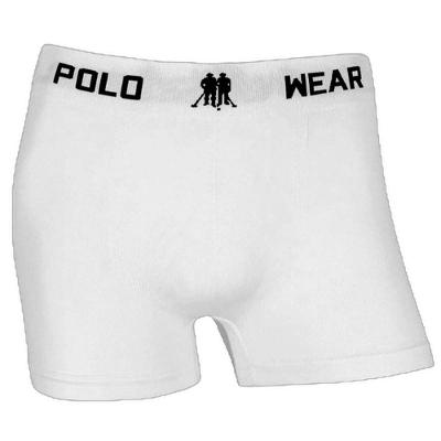 Cueca Boxer Polo Wear Microfibra Sem Costura Masculina - Branco