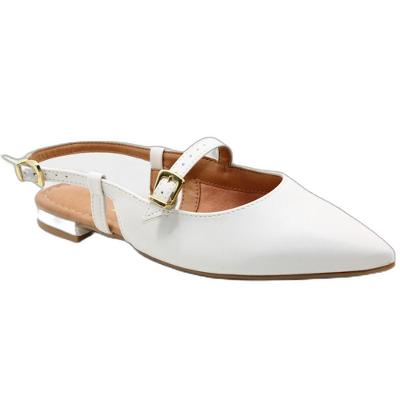 Sandália Vizzano Salto baixo Bico Fino Feminino - Off White