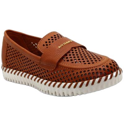 Mocassim Bottero Couro Bottwister III Feminino - Caramelo