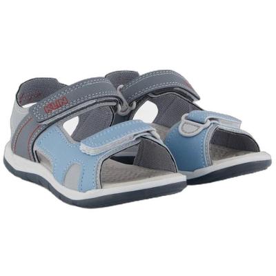 Sandália Infantil Klin Line Play Baby - Cinza e Azul