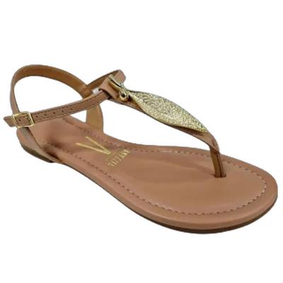 Rasteira Vizzano Detalhe Folha Feminina - Nude