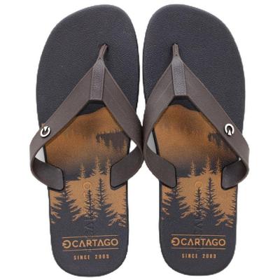Chinelo Cartago Atlanta Masculino - Marrom e Bege