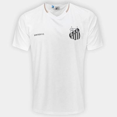 Camisa Santos Braziline Deslocar Masculina - Branco