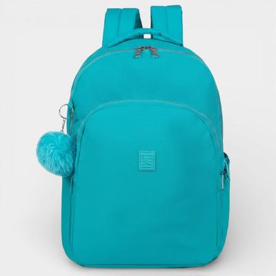 Mochila Escolar Bagaggio Pop Fun Feminina - Azul Claro