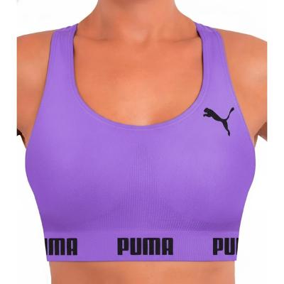 Top Puma Sem Costura Feminino - Roxo