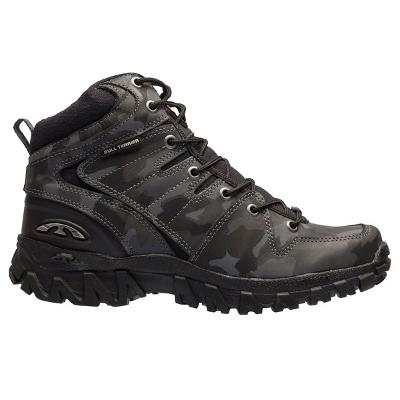 Bota Couro Bull Terrier Swat Camuflada Masculina - Chumbo