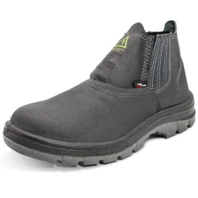 Botina De Segurança Biqueira de PVC Cartom CA38362 Couro - Preto