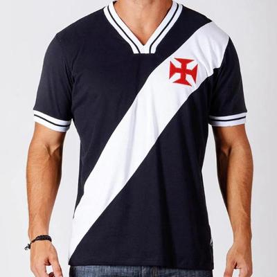 Camisa Retrô Vasco da Gama 1974 Masculina - Preto e Branco