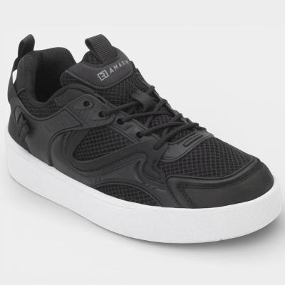 Tenis Ramarim Casual Pespontos Feminino - Preto