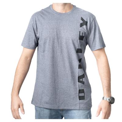 Camiseta Oakley Big Bark Masculina - Grafite e Preto