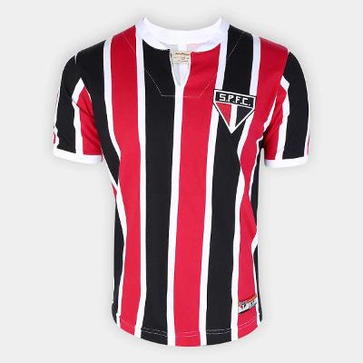 Camiseta São Paulo RetrôMania 1971 Masculina - Vermelho e Preto