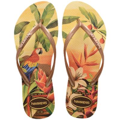 Chinelo Havaianas Slim Tropical Feminino - Amarelo