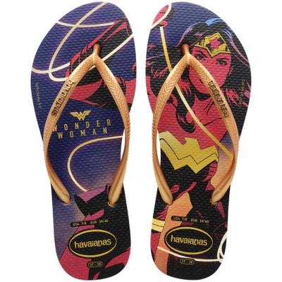 Chinelo Havaianas Slim Wonder Feminino - Marinho e Dourado