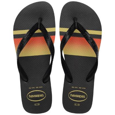 Chinelo Havaianas Top Basic Masculino - Preto e Amarelo