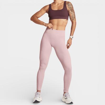 Calça Legging Lupo Sem Costura Canelada Feminina - Rosa Claro