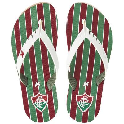 Chinelo Kenner Fluminense Red Masculino - Vermelho e Verde