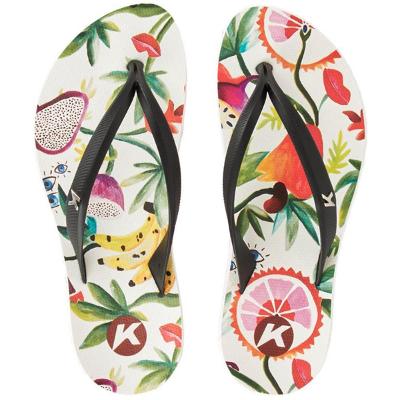 Chinelo Kenner Ibiza Fruit Feminino - Preto e Rosa