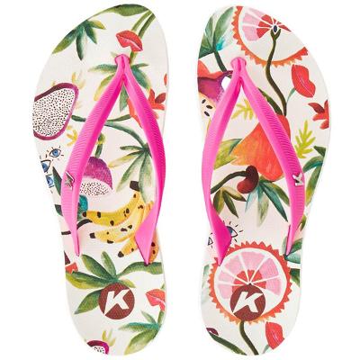 Chinelo Kenner Ibiza Fruit Feminino - Rosa e Marrom