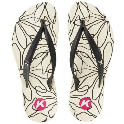 Chinelo Kenner Ibiza Outline Feminino - Preto e Branco