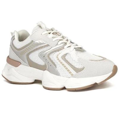 Tênis Ramarim Chuncky Feminino - Bege e Prata